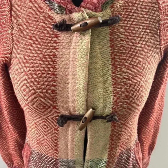 Anthropologie Sparrow Variegate Lambswool Sweater Hoodie Cardigan Jacket… - Picture 2 of 8